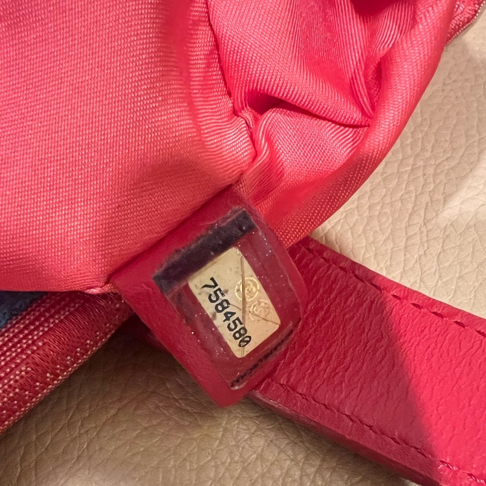 CHANEL Travel Line Tote Bag Nylon Red CC - Picture 13 of 16